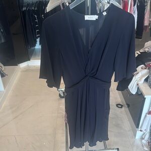 A.L.C. Black Sheath Dress with Flutter Sleeves